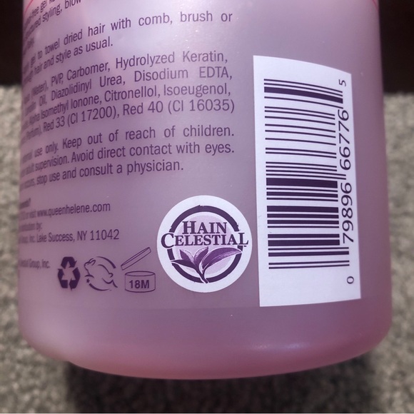 Queen Helene Hard To Hold Hair Styling Gel, Level 7 Hold, Pink 16oz / 1lb - Picture 3 of 7